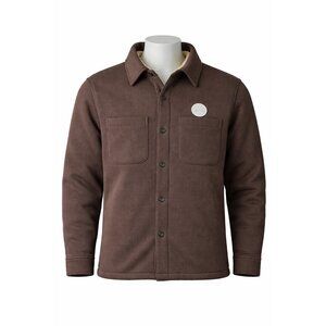 Nomad Sherpa Lined Shacket Men’s M Brown Button Front Shirt Jacket